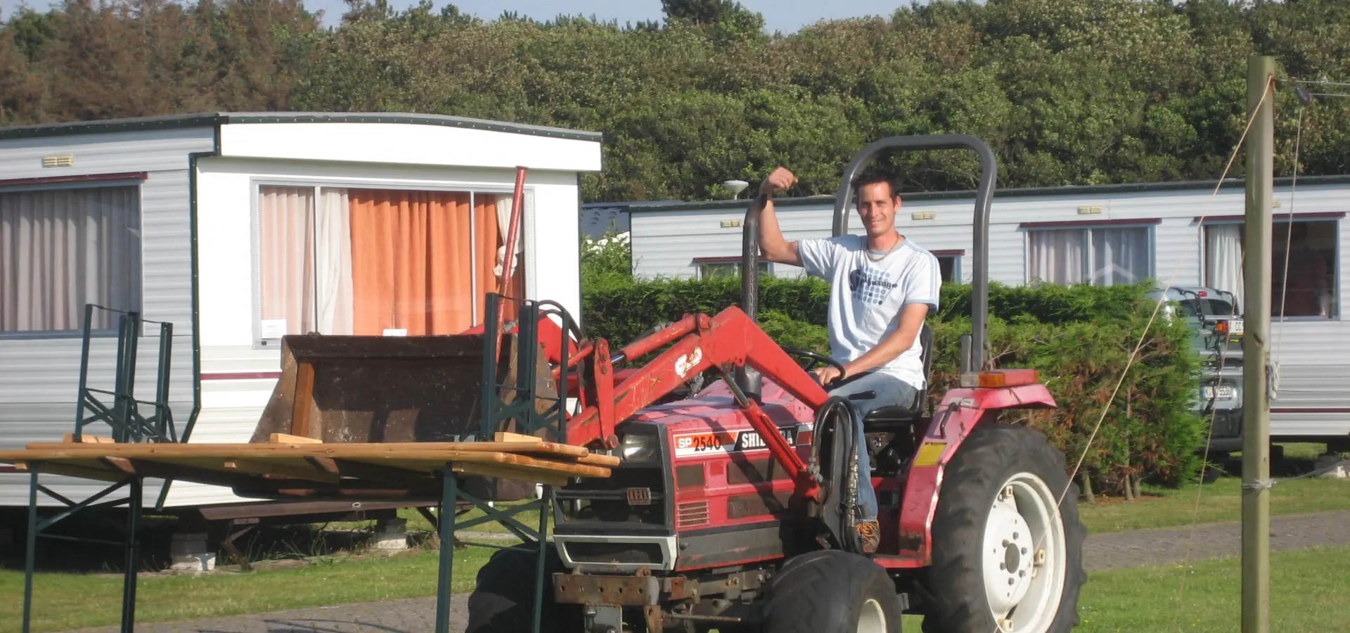 Camping Texel - Steffen op een tracker 2007