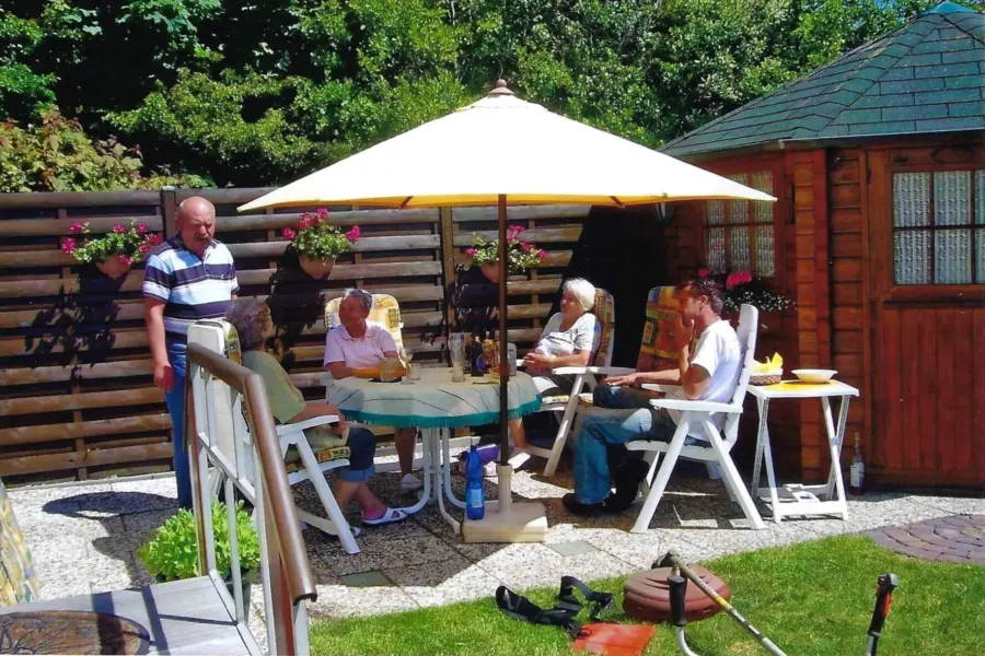 Tuin familie bender met Steffen