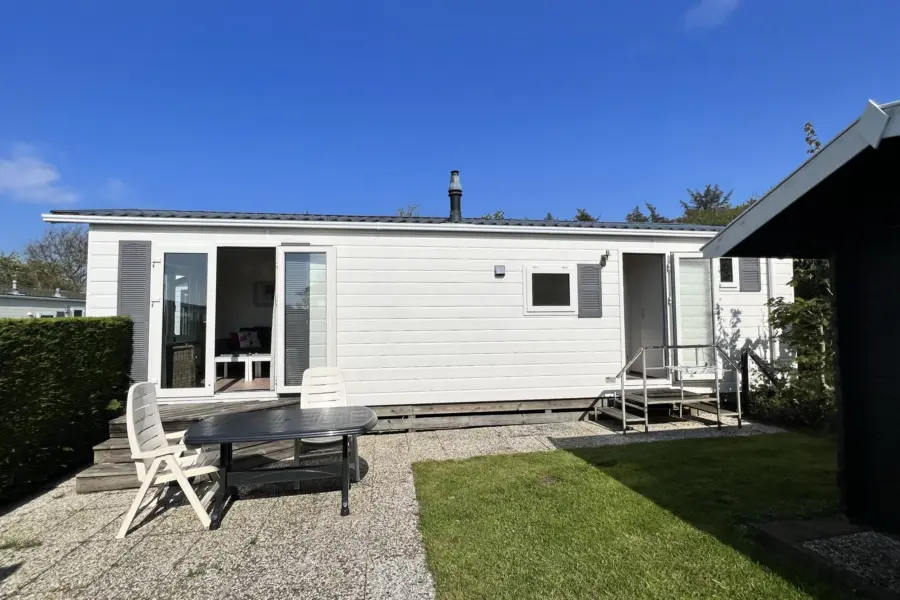 Texels Boschreijk chalet zijaanzicht