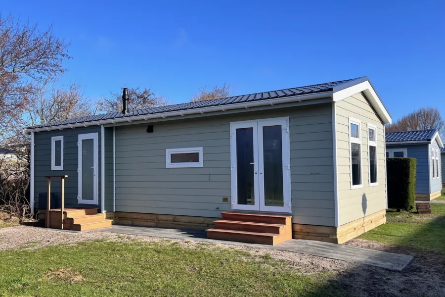 Texels Chalet Coogherveld type 1 groene buitenkant 2