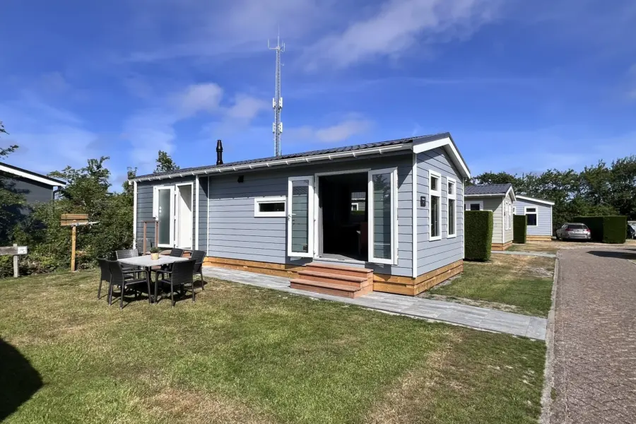 Coogherveld Texel chalet type 1 blauw vakantie accommodatie voor 5 personen