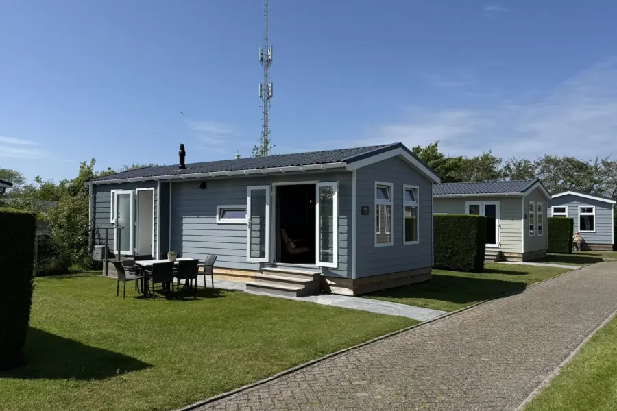 Coogherveld Chalet type 1 blauw huisdiervrij Vakantie Texel