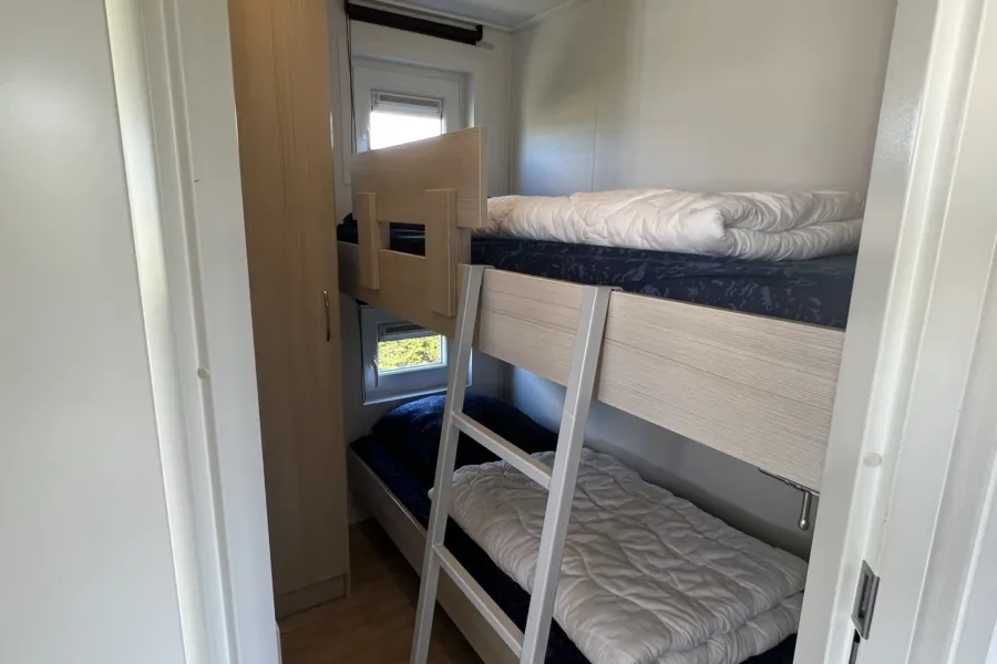 Texelse chalet Coogherveld Type 3 Kleine kamer met stapelbed
