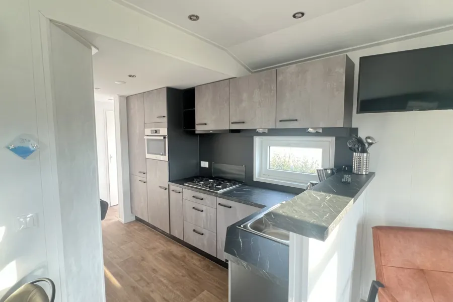 Texelse chalet Coogherveld Type 4 Hoek keuken