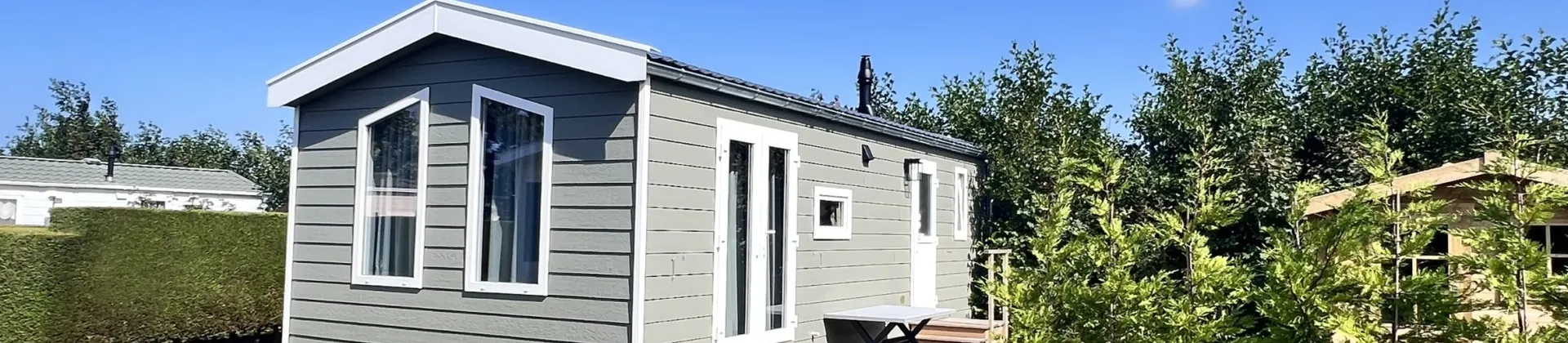 Texelse chalet Coogherveld Type 5 Vooraanzicht