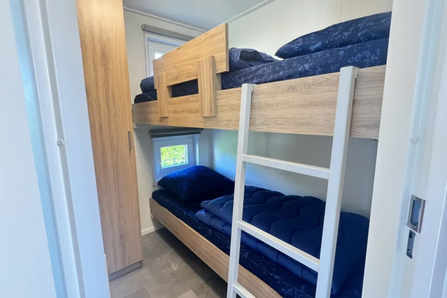 Texelse chalet Coogherveld Type 5 Kleine kamer met stapelbed