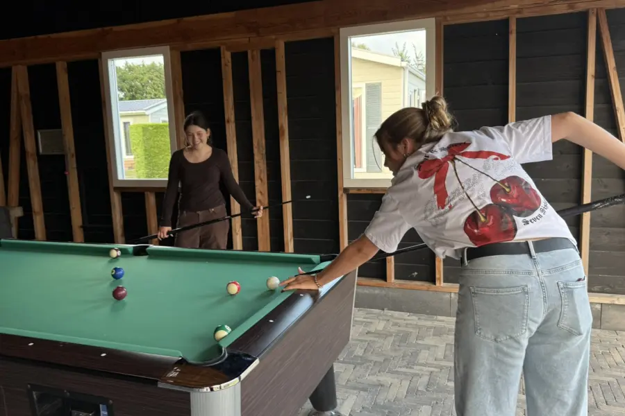 Pooltafel op camping Coogherveld Texel