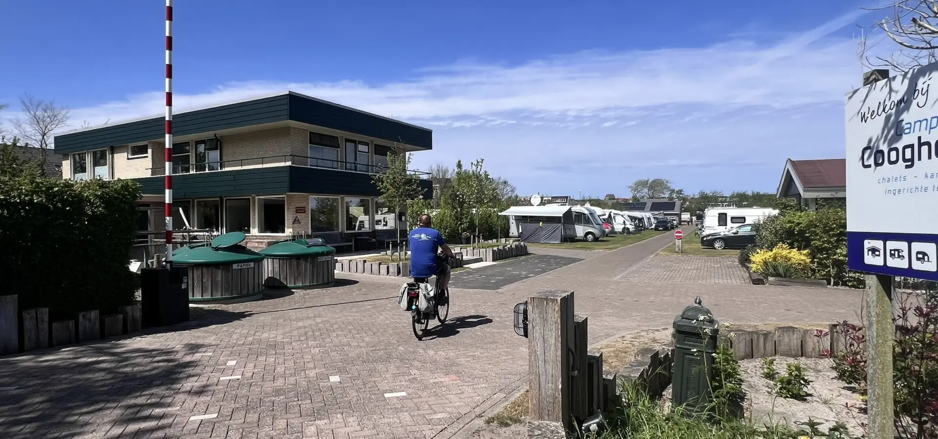 Camping Coogherveld Texel entree camping receptie